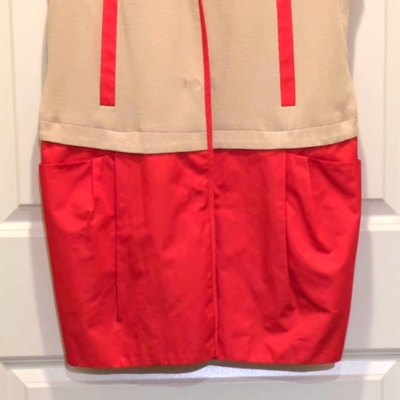 EUC Izzat Baba M Coral and Tan Snap Button Vest - SEE SIZE NOTES - Picture 5 of 9